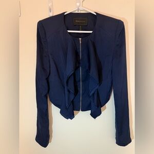 BCBGMaxAzria Women's Navy Blazer